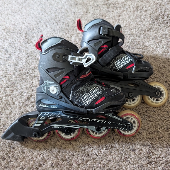 Kids Rollerblades - Black and Red - Picture 1 of 3